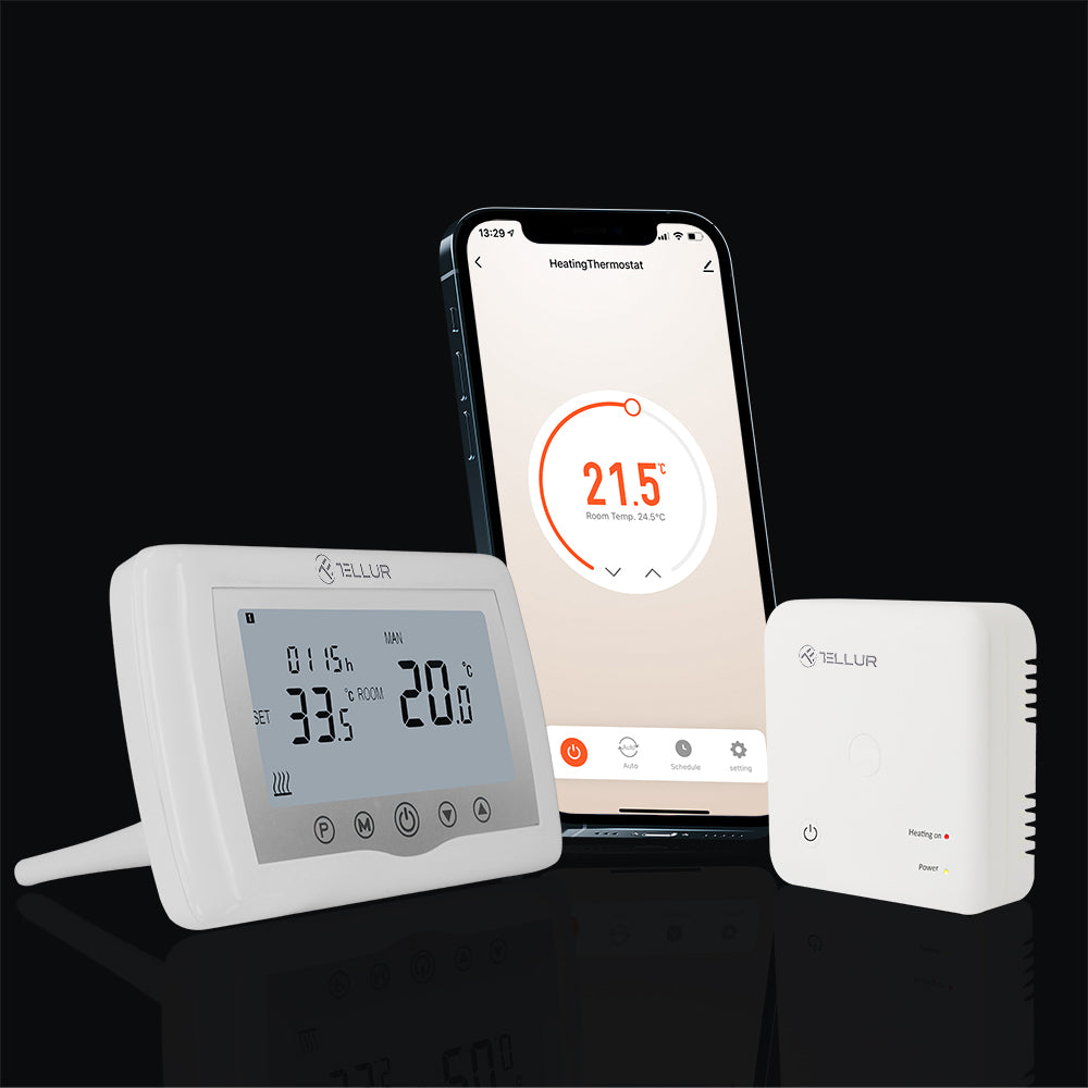 Termostato inteligente WiFi Tellur Bianco - Instalaciones y equipos de  seguridad para el hogar - Los mejores precios